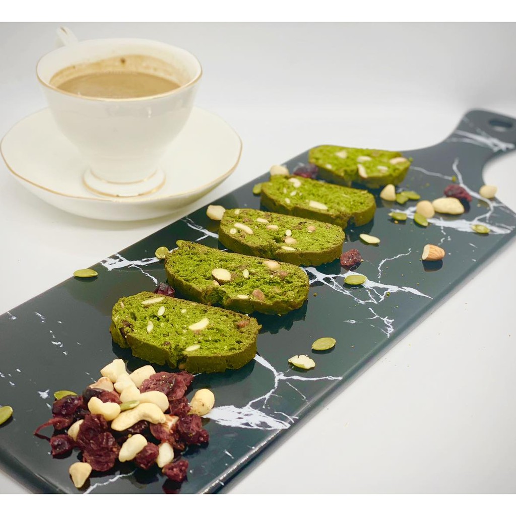 Bánh Biscotti 100% nguyên cám vị Matcha GreenFood, bánh ăn kiêng giảm cân, eatclean dành cho người béo, tiểu đường | WebRaoVat - webraovat.net.vn