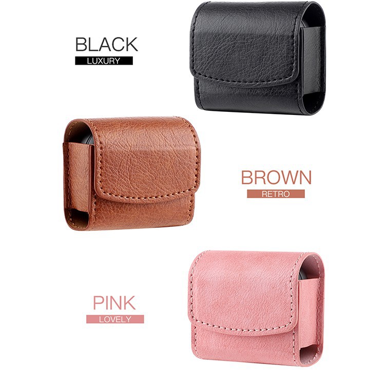 Vỏ da bảo vệ hộp sạc tai nghe không dây dạng túi đơn giản cho Samsung Galaxy Buds Live / Buds Pro