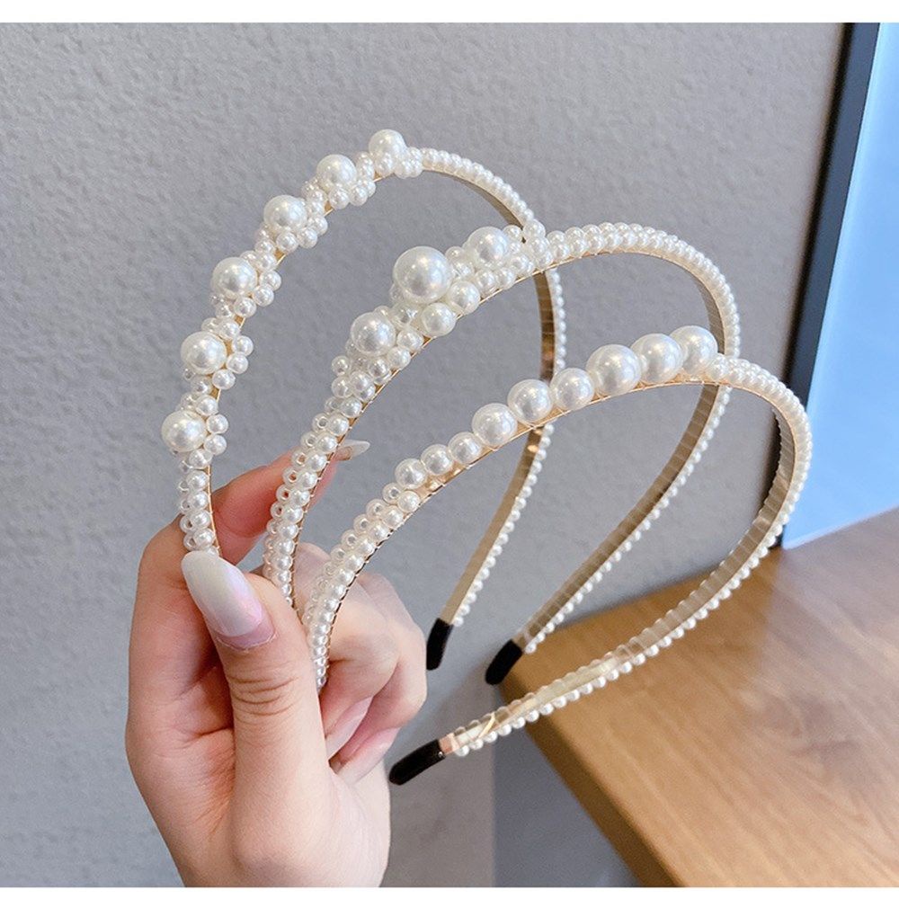 Cài Tóc Kim Loại Đính Ngọc Trai Phong Cách Hàn Quốc Cho Nữ