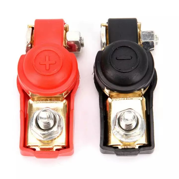 Bộ 2 Cái Đầu kẹp cọc bình ắc quy ô tô, xe tải, tàu thuyền , cọc bình ắc quy xe hơi 2 đầu âm và dương