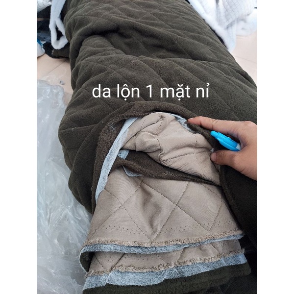 Vải da lộn trần nỉ bông Hàn Quốc khổ 1m5 ( may áo khoác, túi xách, mũ nón, chăn, ga,..)