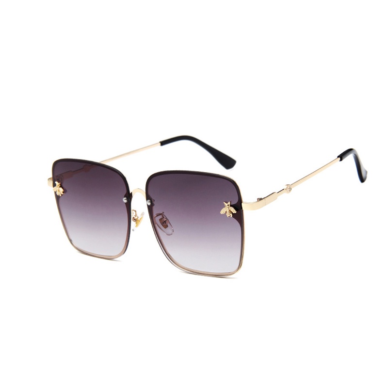 Kính mát cỡ lớn Samjune gọng kim loại màu sắc xinh xắn kiểu dáng cổ điển cho nam và nữ