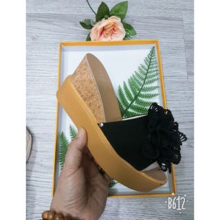 Dép cao hoa đế xuồng 9 p