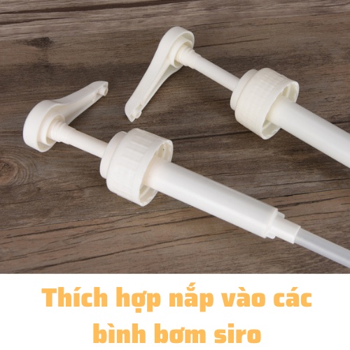 Vòi bơm siro bình nhựa 1600ml, bình bơm thủy tinh 1100ml phụ kiện bình bơm cao cấp, an toàn sử dụng dụng cụ pha chế