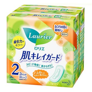 Sét 2( 60 miếng) Băng Vệ Sinh Laurier Ngày Không Cánh Nhật bản