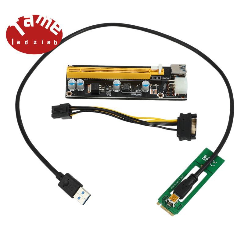 NGFF M.2 M Key to USB 3.0 PCI-E Riser Card M2 to USB3.0 PCIE 16X 1X Extender with Power for Litecoin Bitcoin Miner