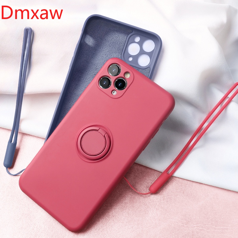 Ốp điện thoại có vòng giá đỡ và dây đeo tiện lợi cho Samsung Galaxy S9 Plus S8 Plus