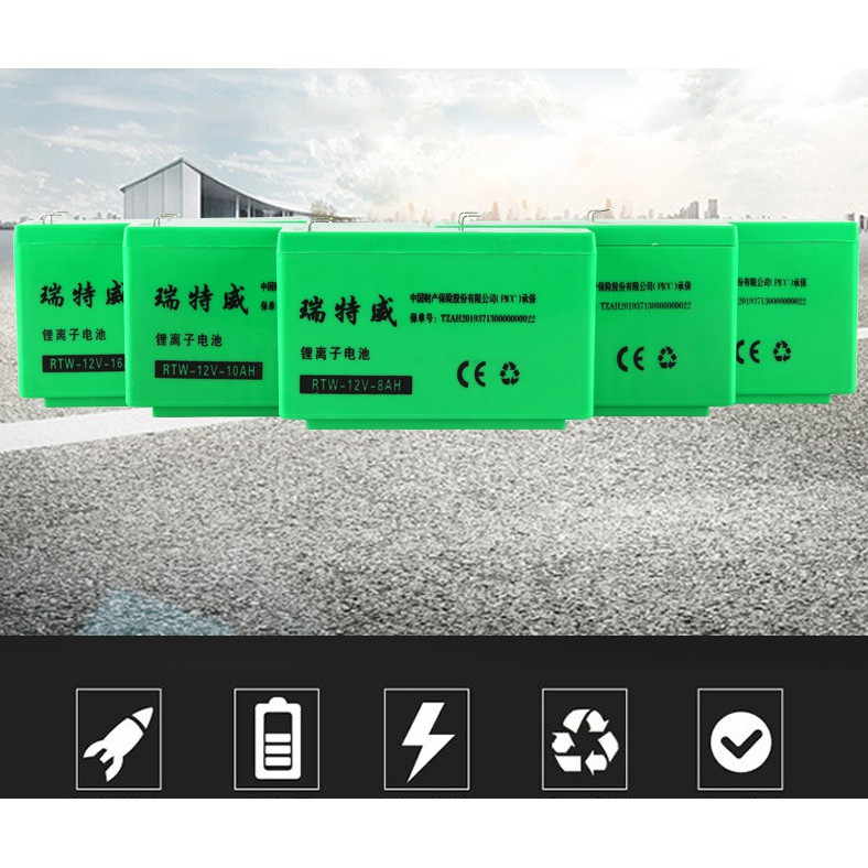 BÌNH ẮC QUY LITHIUM ION 12V 8AH,12AH,14AH,16AH CHO BÌNH XỊT ĐIỆN