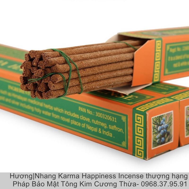 |Nepal-Ấn Độ| Nhang/hương KARMA HAPPINESS bản hộp cứng cao cấp