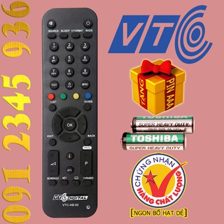 Điều khiển VTC-HD 02 đời Mới cho đầu kỹ thuật số TvBox. (Mẫu số 4)