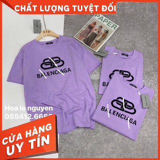 Áo phông thun cộc tay in chữ Balen màu tím siêu hót hót hít bán chạy năm nay SIÊU RẺ