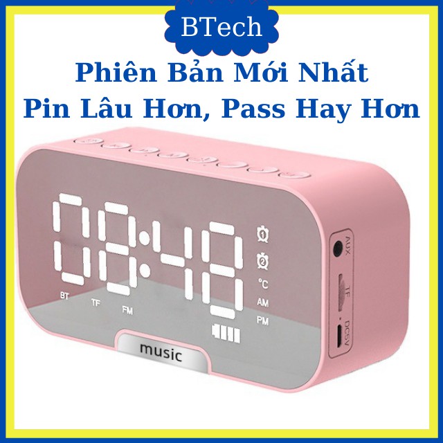 Loa Bluetooth Mini kiêm đồng hồ Báo Thức Để Bàn ✅ FREESHIP ✅ Đồng Hồ Báo Thức G10 Thiết Kế Sang Trọng Tính Tế