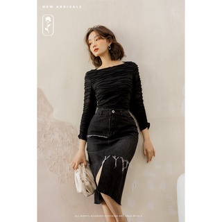 OLV - Áo Long Sleeve Top in Night