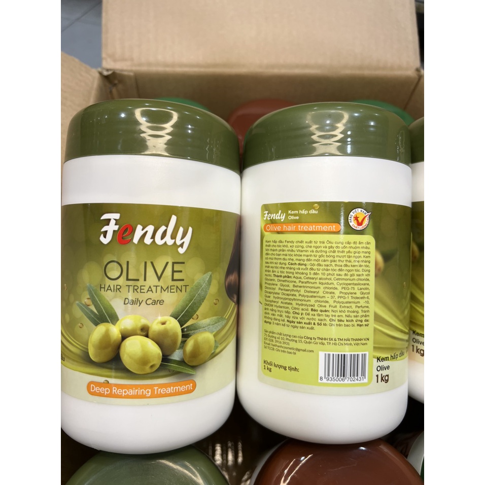 Kem Hấp Dầu Tóc Oliu FenDy 1kg