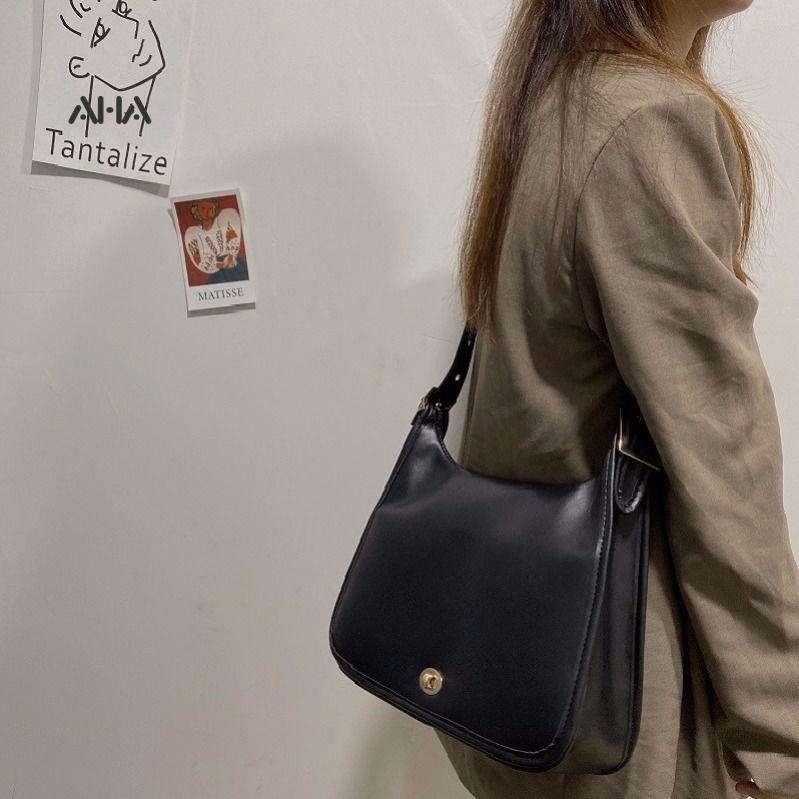 Túi xách AHA OFFICIAL đeo vai cỡ lớn phong cách retro thời trang cho nữ