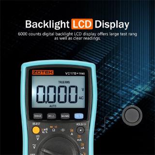 PK ZOTEK VC17B+ 6000 Counts True-RMS Digital Multimeter Auto Range AC/DC
Meter