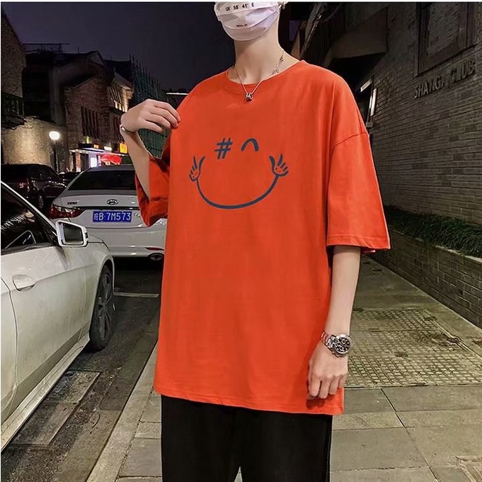 Áo thun dáng rộng tay ngắn phong cách thời trang Hong Kong trẻ trung bigsize cho nam nữ