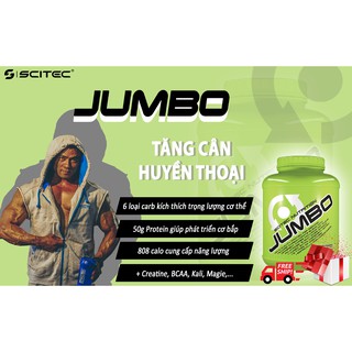 SCITEC JUMBO XANH LÁ (Tăng cân siêu khủng cho người gầy)