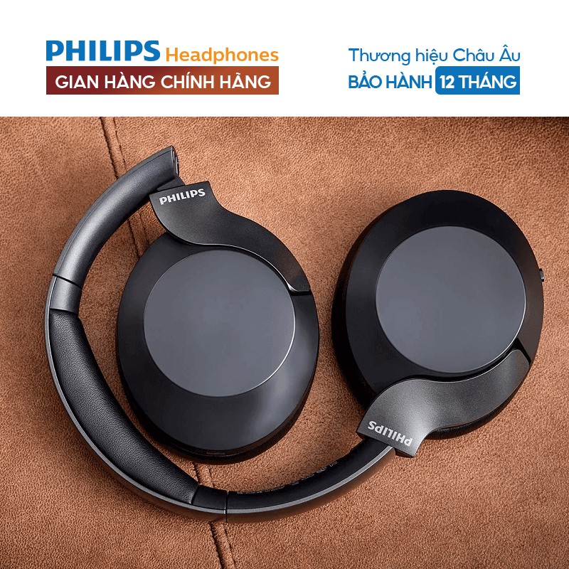 [Mã ELMALLAPR2 giảm 4% đơn 3TR] Tai nghe Philips Bluetooth Bass, Hi-Res Audio, Màu đen TAPH805BK/10-Chính hãng phân phối