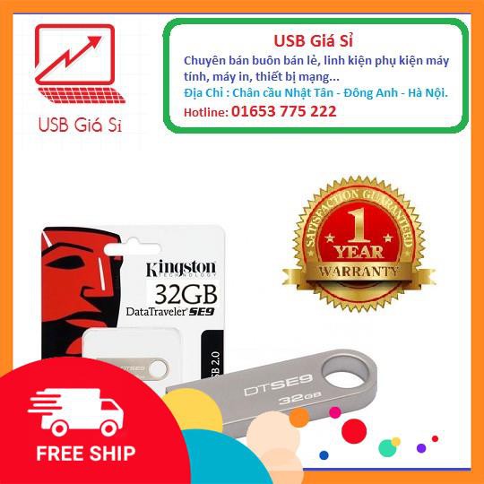 USB 2.0 Kingston DataTraveler SE9 32GB (bạc)