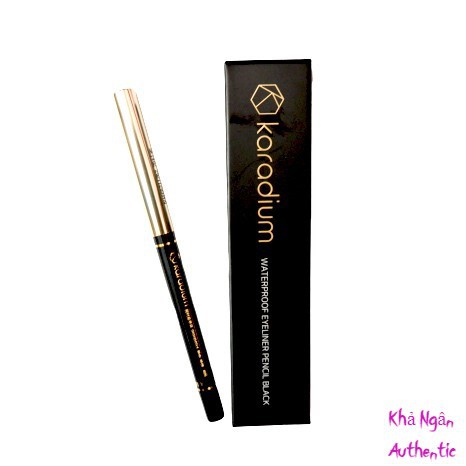 Bút chì kẻ mắt chống trôi Karadium Waterproof Eyeliner Pencil Black