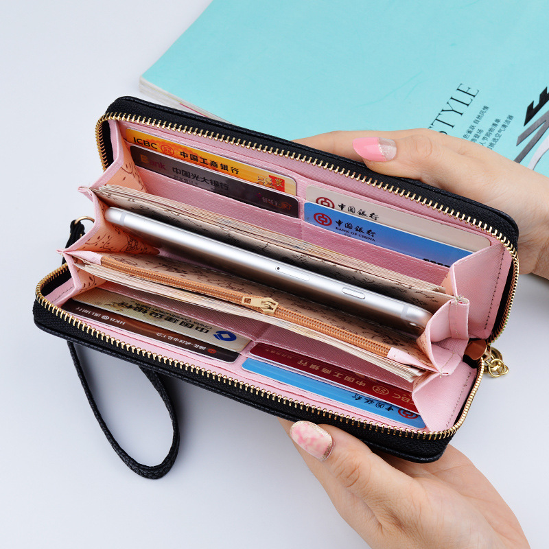 Fashion New Wallet Women's Long Zip Small Clutch Clutch Bag Lady's Wallet Mobile Phone Bag Clutch Bag yYBF