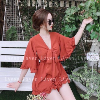 Jum short tay loe phối bèo xinh!