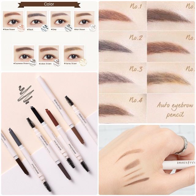 Chì Kẻ Chân Mày 2 Đầu Auto Eyebrow Pencil Innisfree