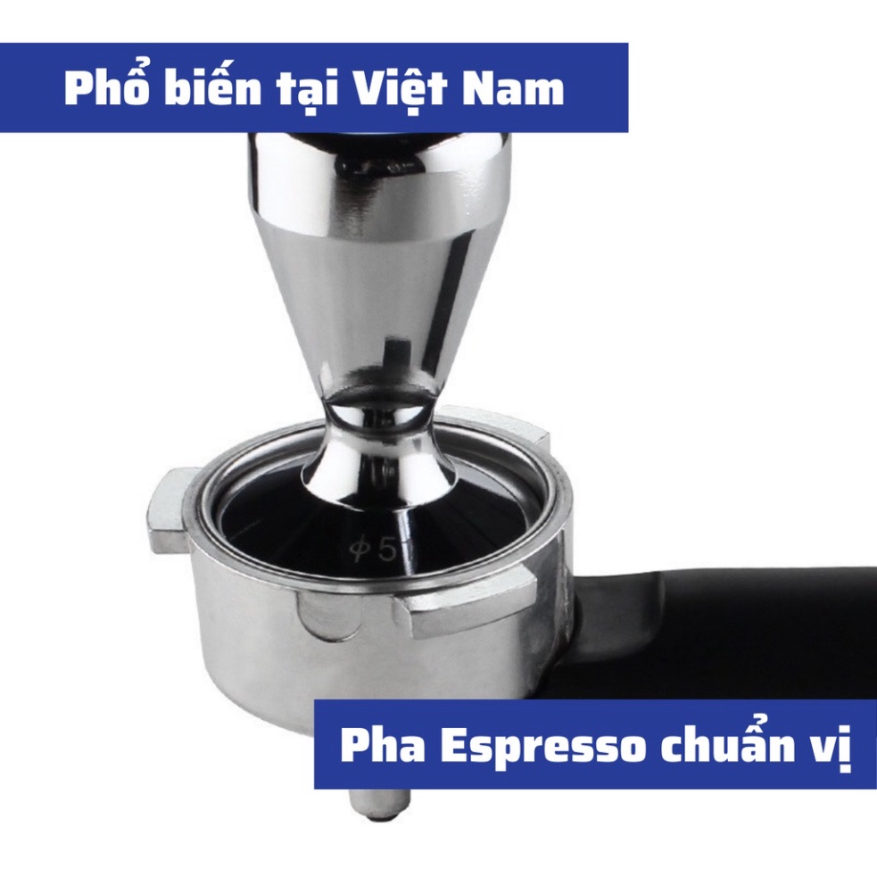 Tamper Dụng Cụ nén cà phê Espresso OCD cao cấp Inox 304 đường kính 58mm trọng lượng lên tới 700g bảo hành 1 năm