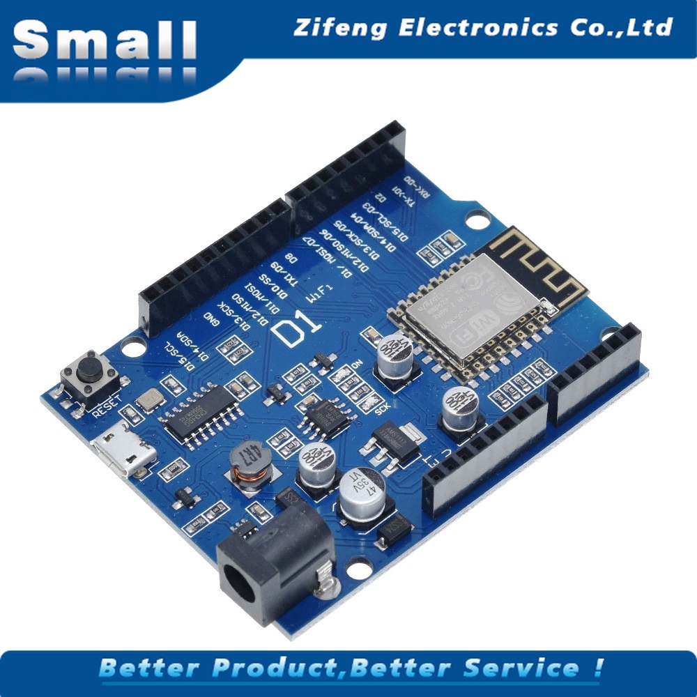 Electrónica Inteligente ESP-12F WeMos D1 WiFi uno en ESP8266 escudo para Compatible con arduino IDE