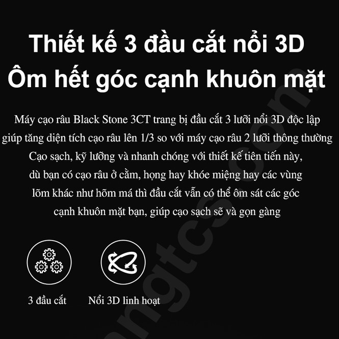 Máy cạo râu Xiaomi Enchen Blackstone 3CT cao cấp