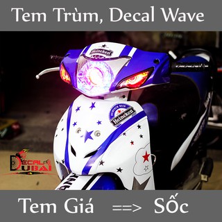 Tem trùm wave heniken xanh trắng
