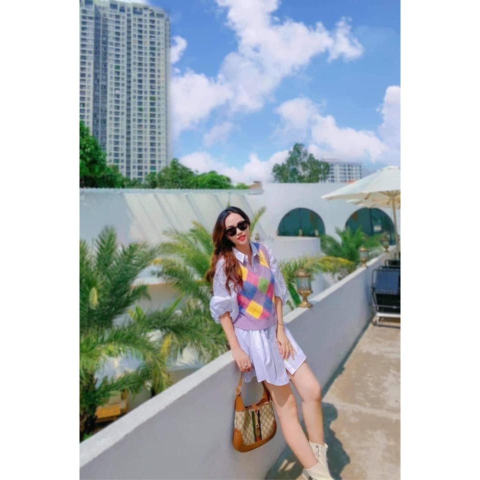 Áo len gile nữ stradivarius