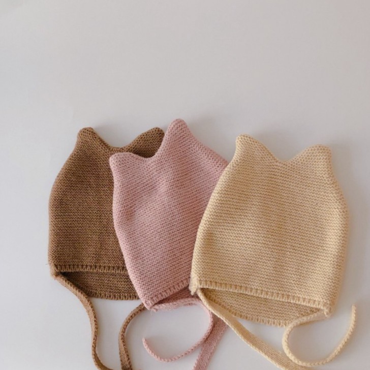 Mũ len tai thỏ ấm áp đáng yêu dành cho bé