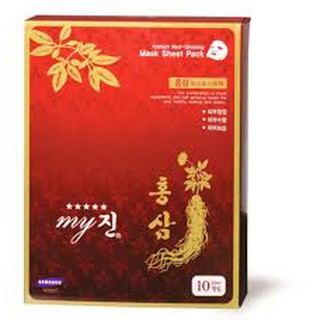 Đắp mặt nạ chống nám và tàn nhang My Jin Gold gói 10 miếng