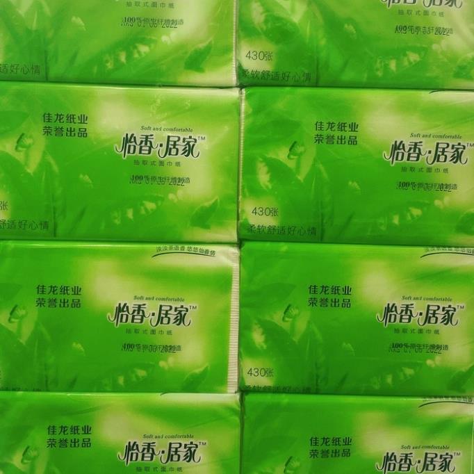 Gói giấy rút Trà xanh siêu dai, mềm, tiện lợi 430 tờ