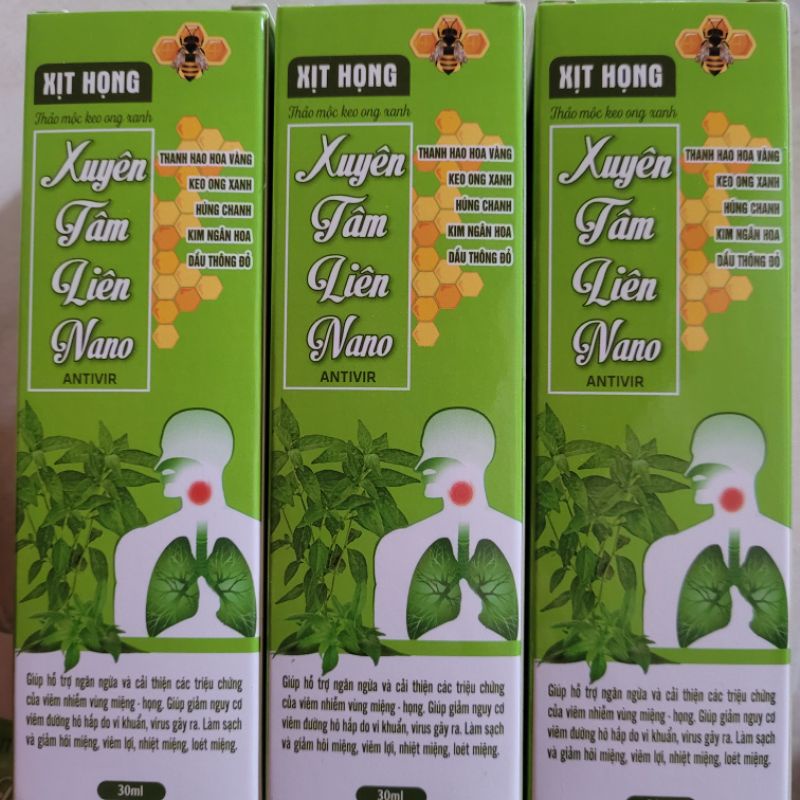 Xịt Mũi Họng Xuyên Tâm Liên Nano