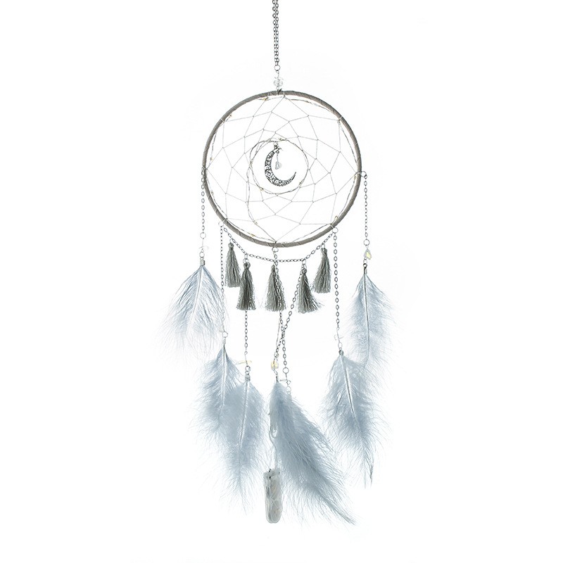 Dream Catcher Lông Vũ Mặt Trăng Trang Trí PA9847