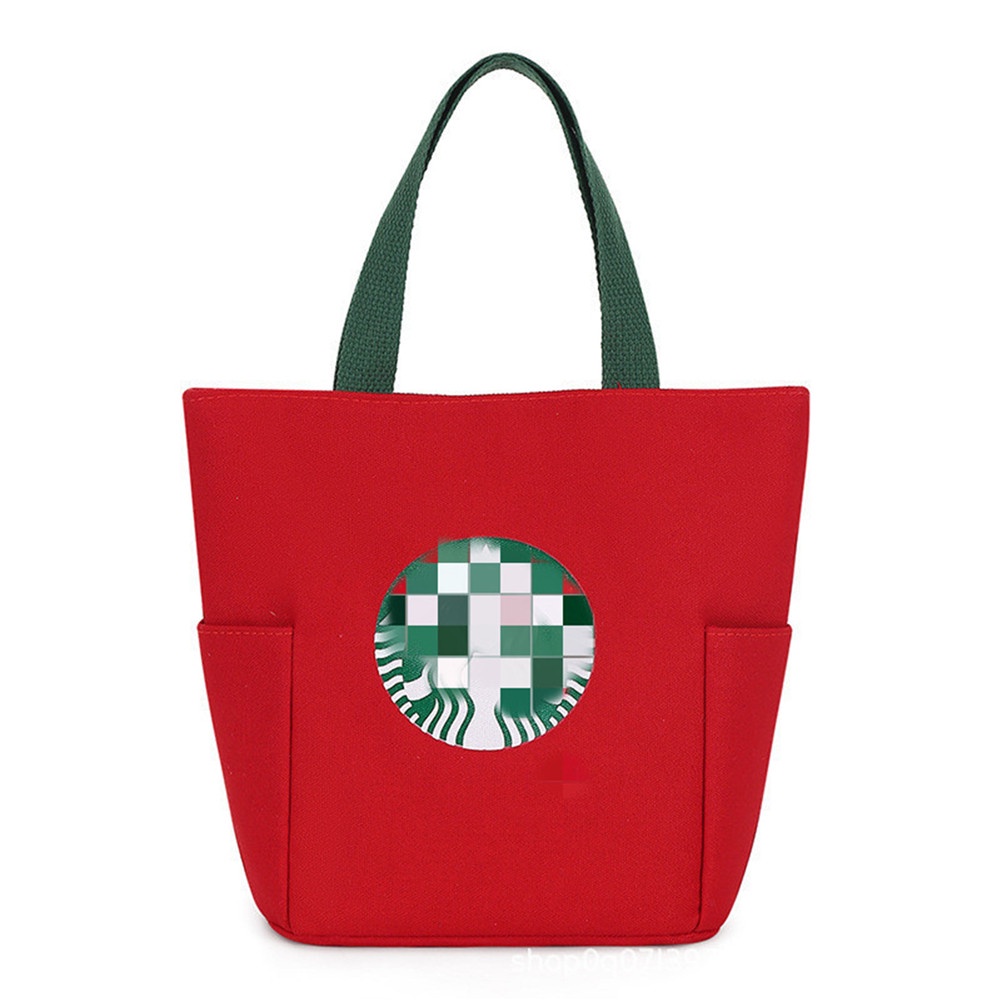 Có Sẵn Túi Vải Họa Tiết Starbucks Túi Đựng Hộp Cơm Trưa Dễ Mang Theo Phong Cách Nhật Bản Túi Sinh Viên Đa Năng Thanh Toán Khi Nhận Hàng