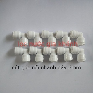 10 chiếc cút góc nối nhanh dây 6mm