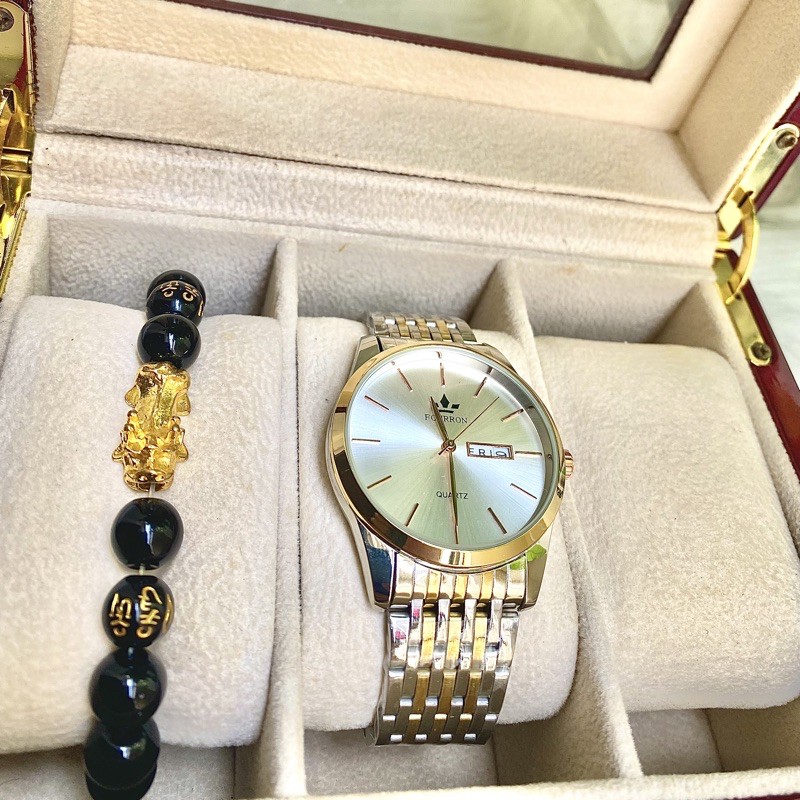 < GIÁ SIÊU SỐC > ĐỒNG HỒ NAM FOURRON Dây Thép Chống Gỉ, Tặng Kèm Vòng Tỳ Hưu | BigBuy360 - bigbuy360.vn