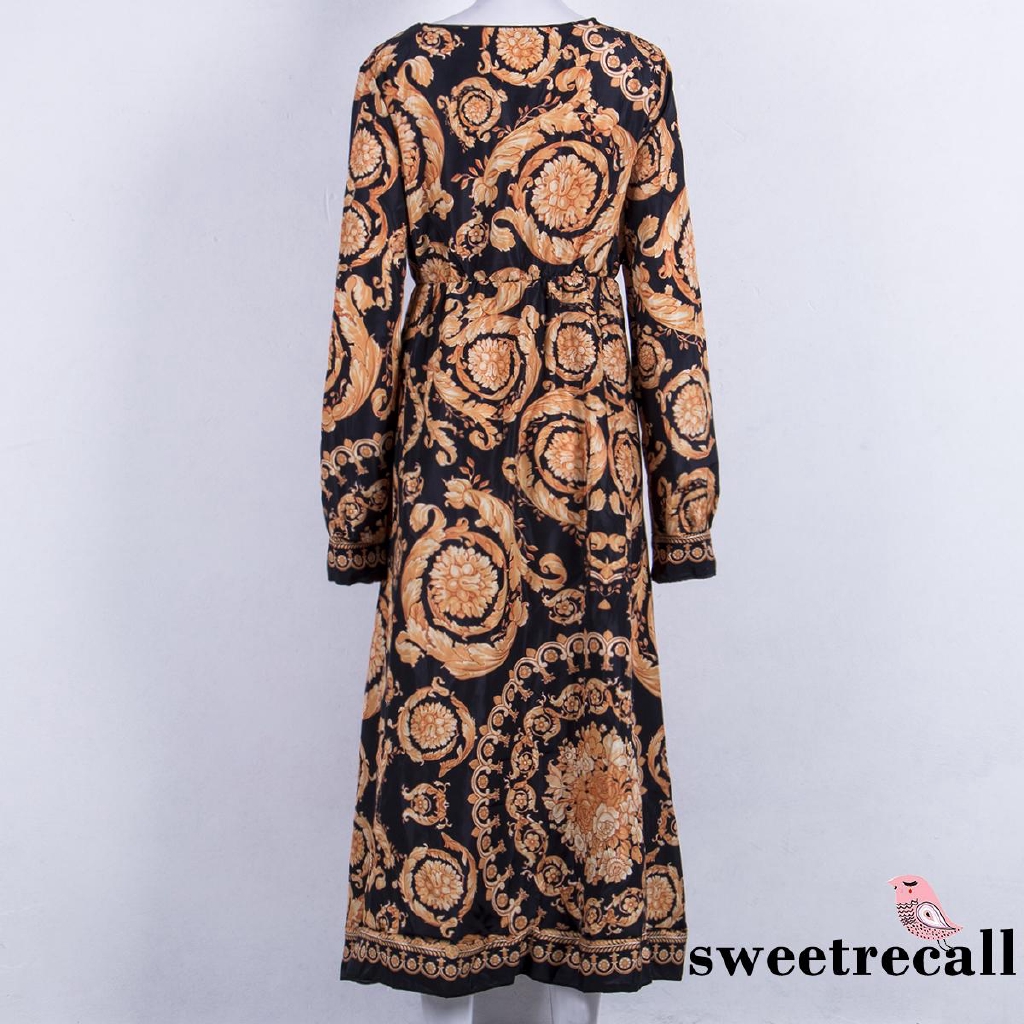 Đầm maxi đi biển hoạ tiết hoa phong cách Bohomian | BigBuy360 - bigbuy360.vn