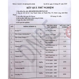 Ngũ cốc navan 7 vị đậu 800g