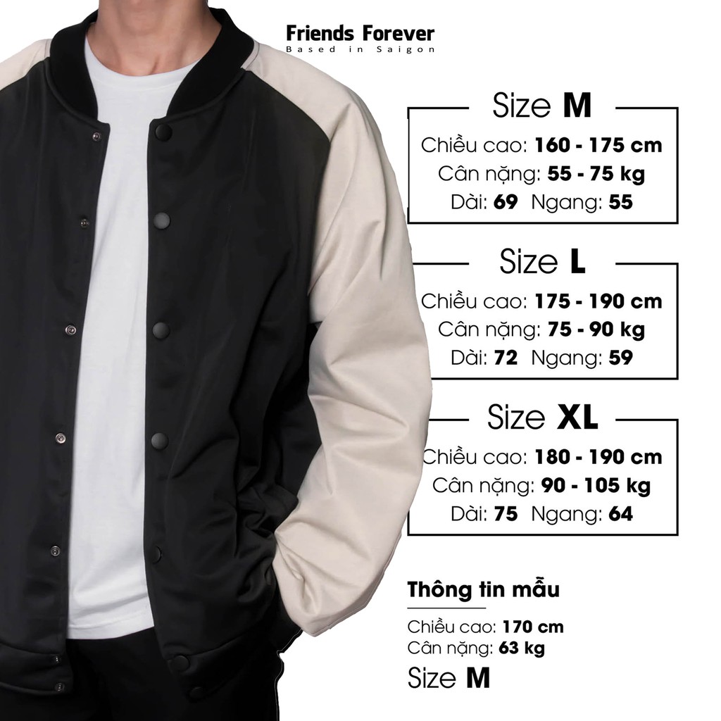 Áo Khoác FF OVERSIZE TRICOT VARSITY JACKET