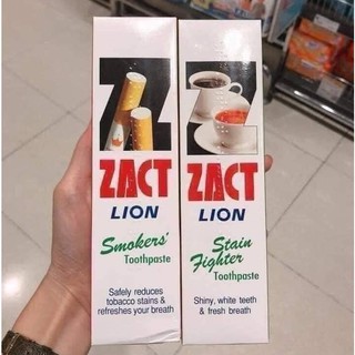 Kem đánh răng tẩy trắng Zact Lion dành cho người hút thuốc lá