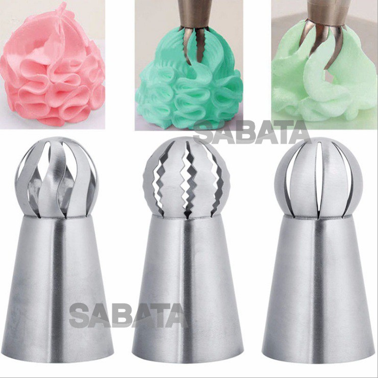 BỘ 3 ĐUI BẮT KEM HÌNH CẦU