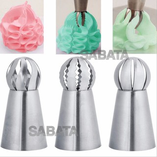 Bộ 3 đui bắt kem hình cầu