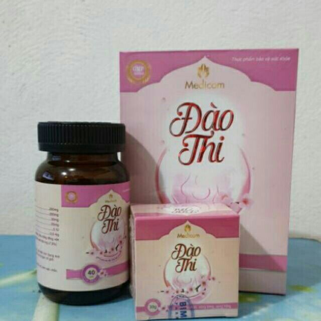 COMBO Viên Uống Đào Thi + Kem Bôi Đào Thi - nở ngực tăng size vòng 1 trong 2 tuần