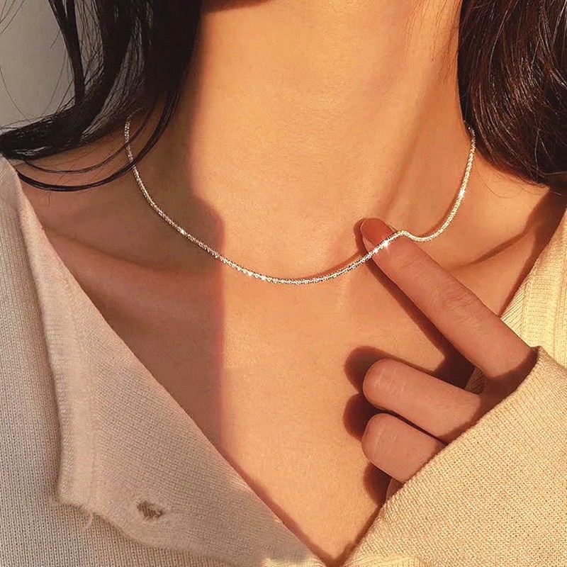 Vòng cổ, dây chuyền nữ chocker xoắn phong cách hàn quốc đơn giản dành cho nữ