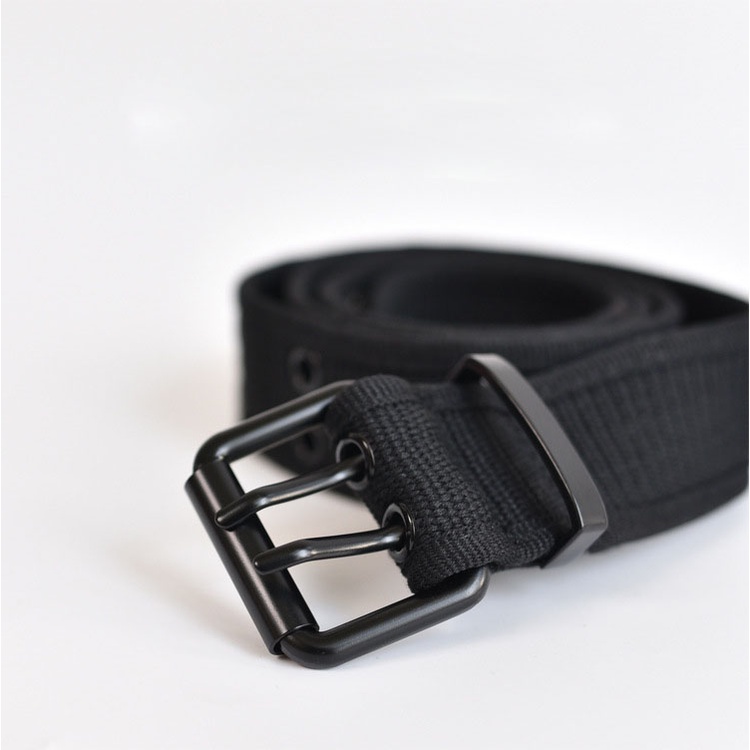 Thắt lưng vải, Dây nịt vải nam ngầu lỗ to màu đen nâu pon.mens hà nội hcm